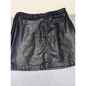 HOLLISTER Black Ultra High Rise Faux Leather Skirt  Size S NWOT